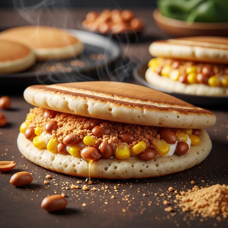 Fluffy Malaysian Peanut Pancakes (Apam Balik)