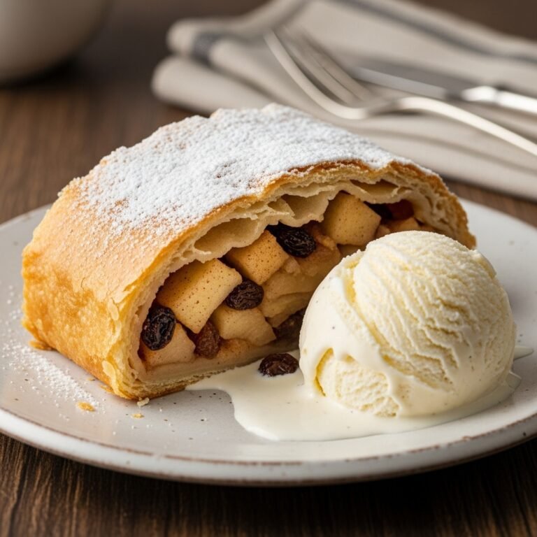 Traditional Apfelstrudel Recipe with Flaky Pastry & Spiced Apples