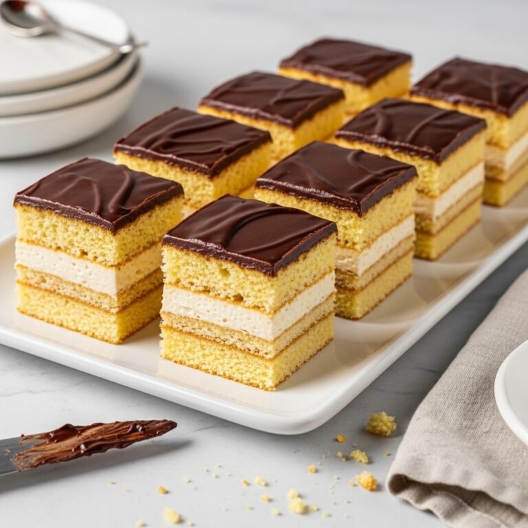 Cloud-Soft Bird’s Milk Cake With a Shiny Chocolate Glaze