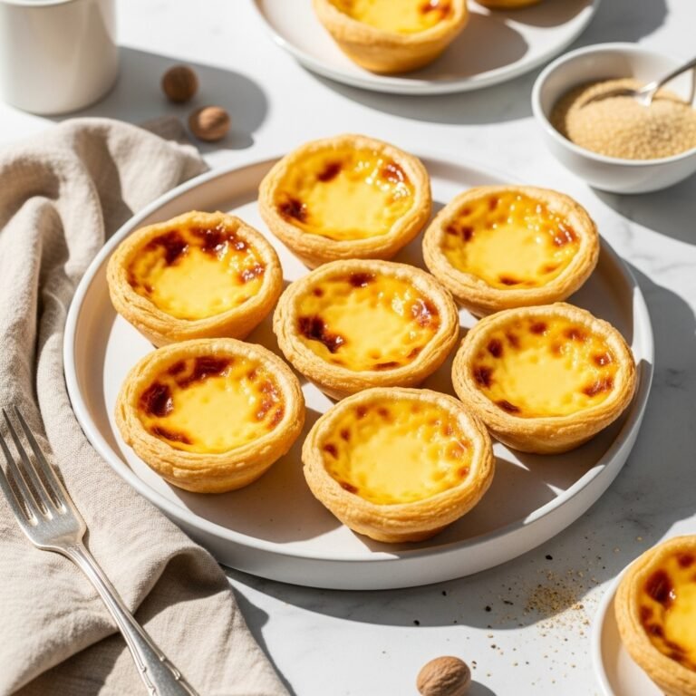 Buttery Egg Custard Tarts with Silk-Smooth Centers and Flaky Shells