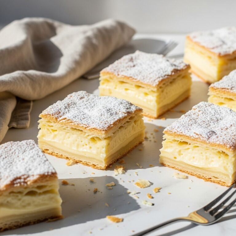 Creamy Kremówka (Polish Papal Cream Cake) That Practically Floats Off the Fork