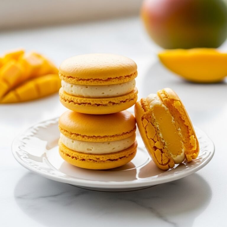 A Burst of Sunshine: The No-Fear Mango Macaron Recipe (That Tastes Like Real Mango!)