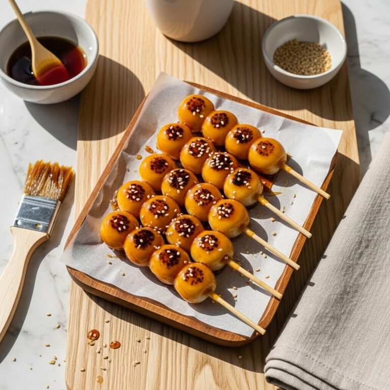 Sweet & Sticky Mitarashi Dango You Can Make at Home