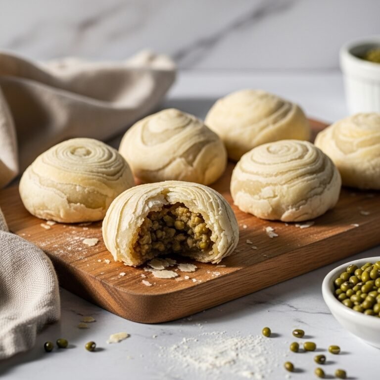 Flaky Tau Sar Piah: A Tender, Sweet-Savory Pastry You Can Bake at Home