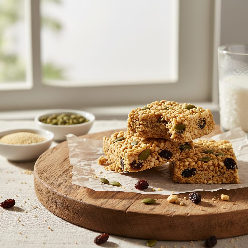 Crispy Puffed Amaranth Joy Bars (Alegrías)
