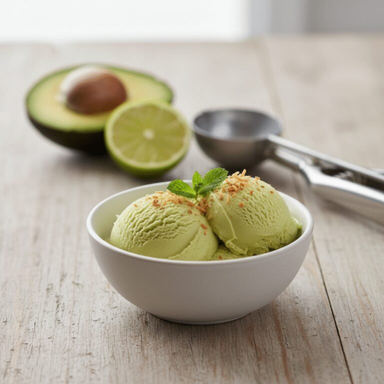 Velvety No-Churn Avocado Ice Cream (Surprisingly Delicious!)