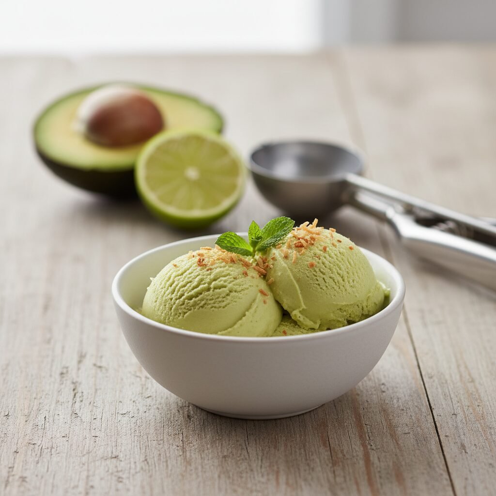 Velvety No-Churn Avocado Ice Cream (Surprisingly Delicious!)