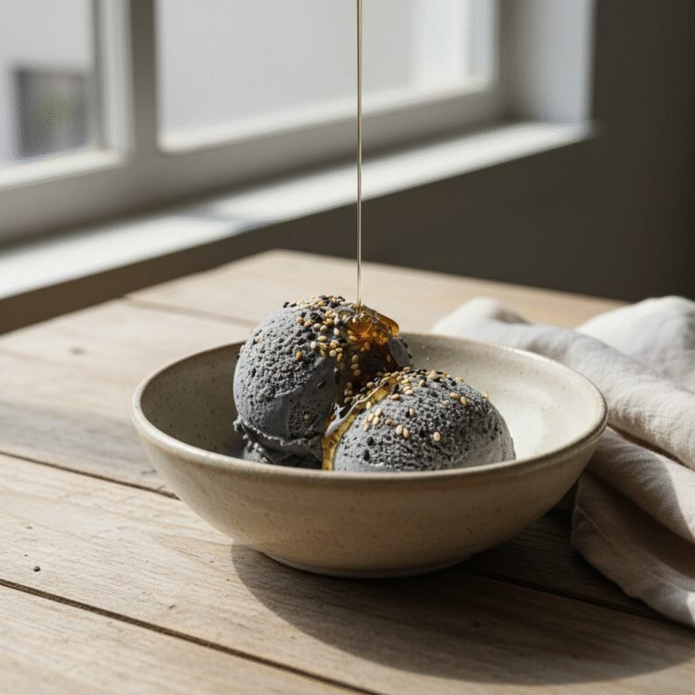 Dreamy Toasted Black Sesame Ice Cream