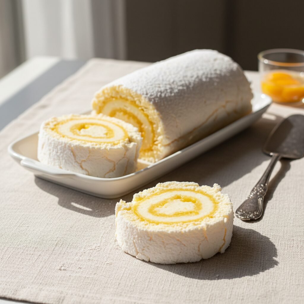 Pillowy Soft Brazo de Mercedes Meringue Roll