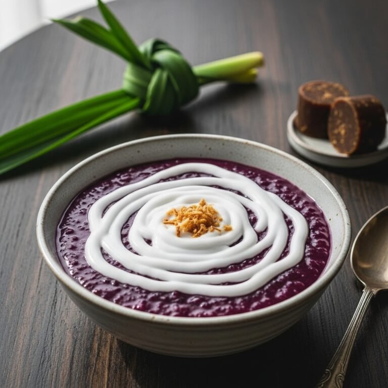 Creamy Coconut Black Rice Pudding (Bubur Pulut Hitam)