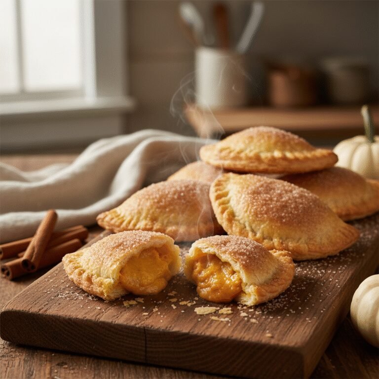 Flaky Golden Pumpkin Empanadas with Cinnamon Sugar