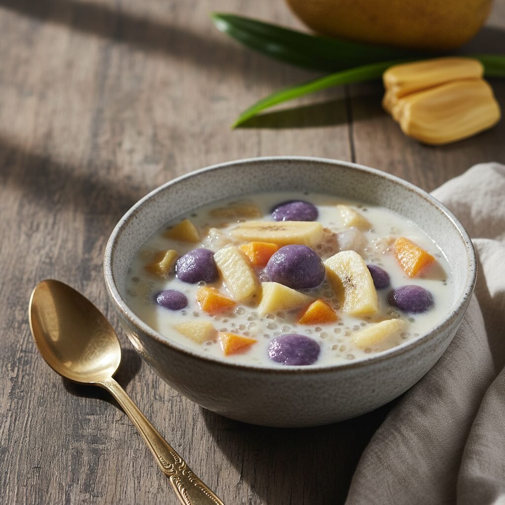 Creamy Coconut Mochi Ball Soup (Ginataang Bilo Bilo)