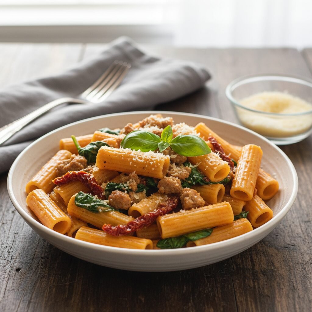 Gloria's Famous Creamy Tuscan Sausage Pasta (30-Minute Recipe!)