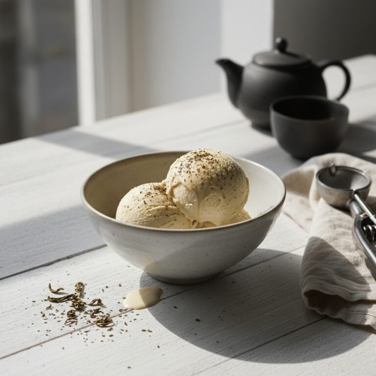 Smoky & Sweet Toasted Hojicha Ice Cream