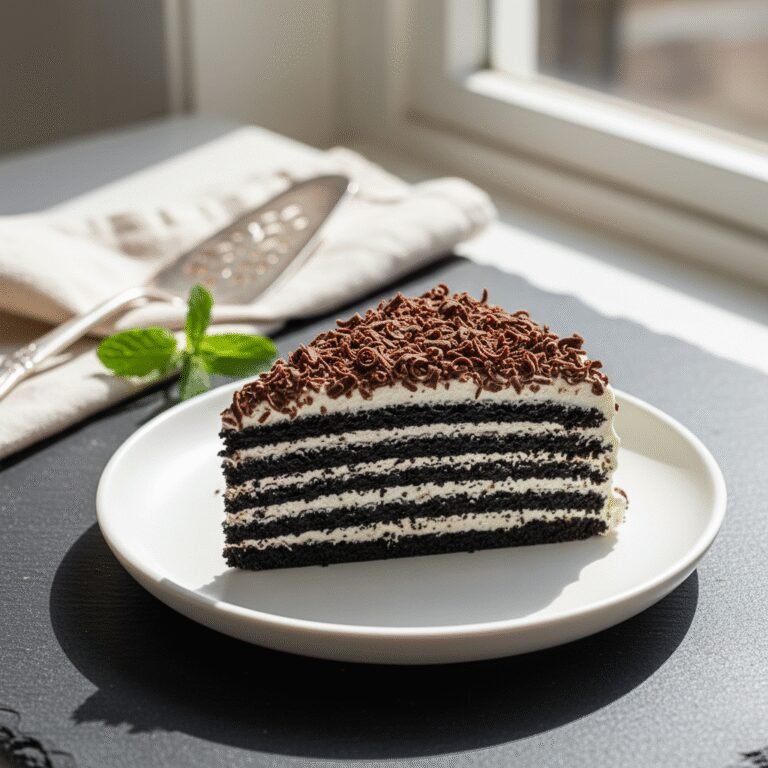 Dreamy No-Bake Chocolate Wafer Icebox Cake