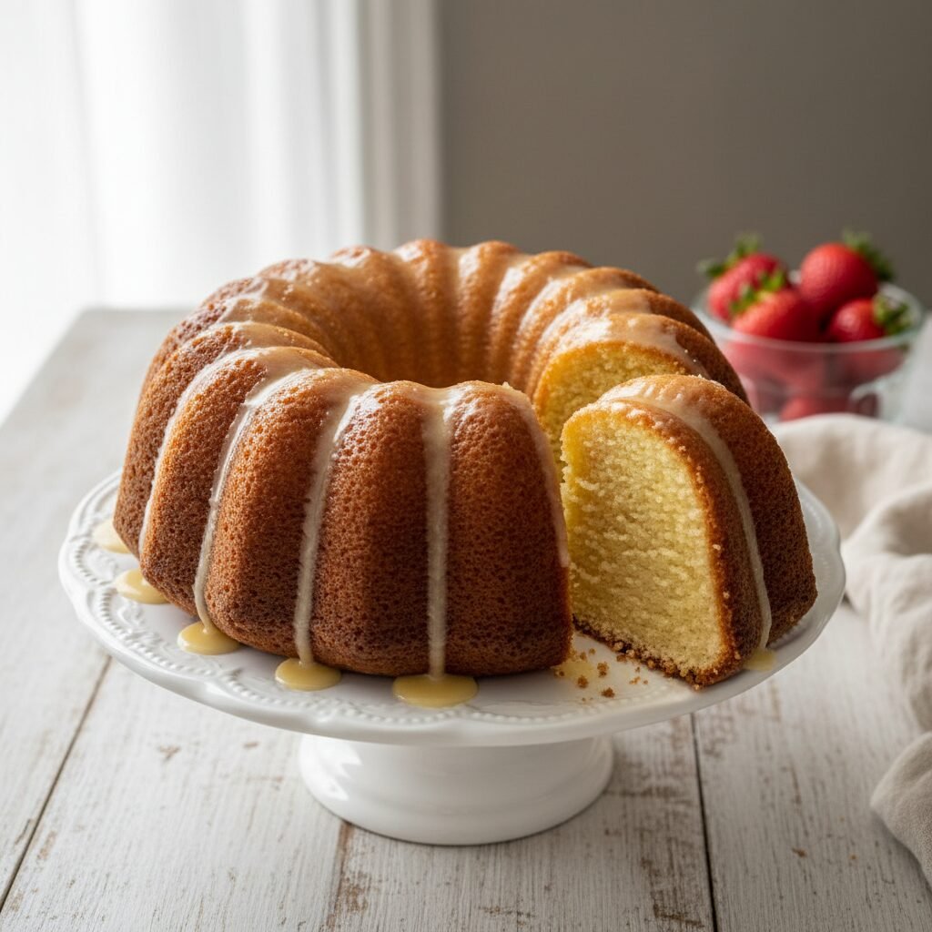 Golden Kentucky Butter Cake with a Dreamy Butter Glaze