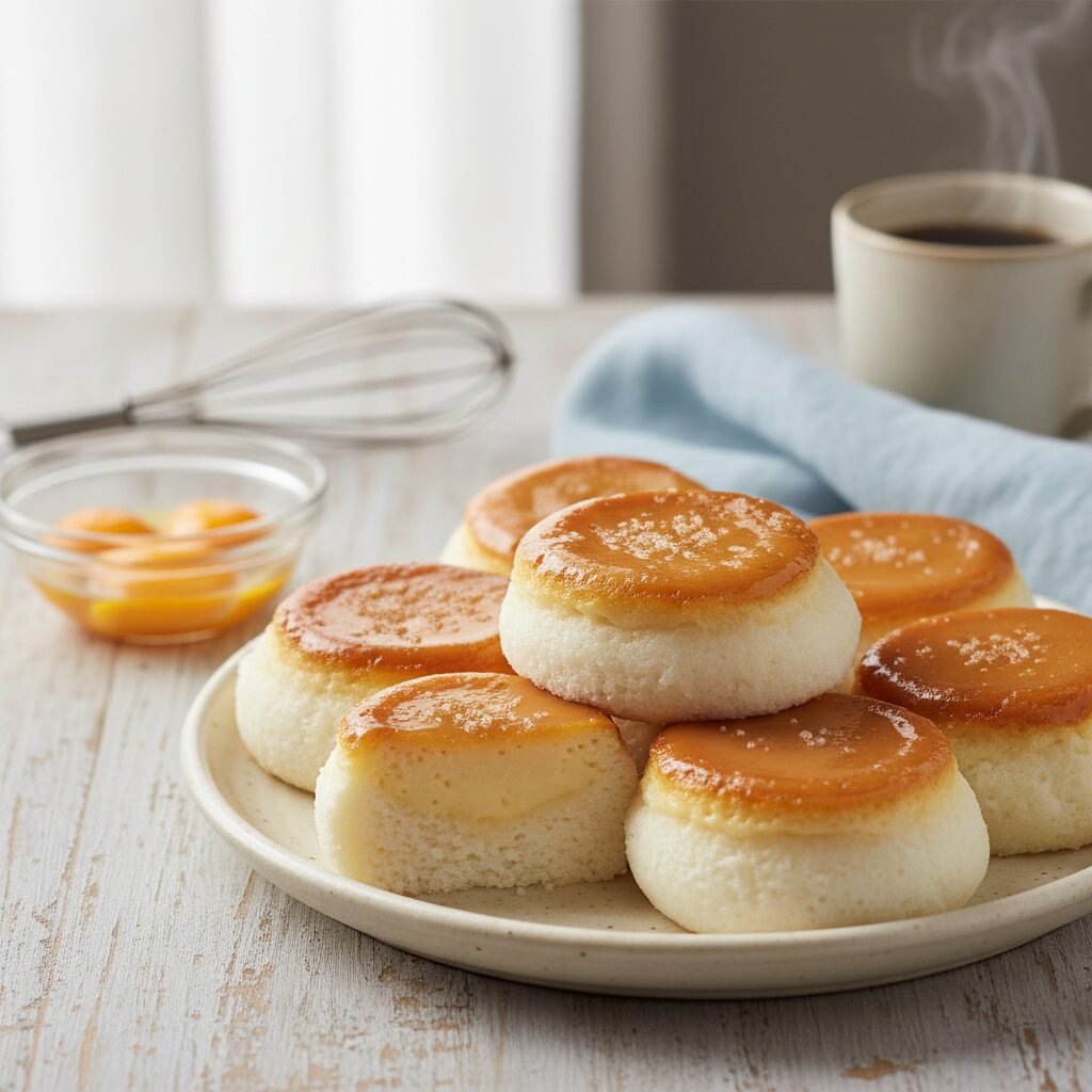 Fluffy Steamed Milk Cakes with a Dreamy Leche Flan Topping
