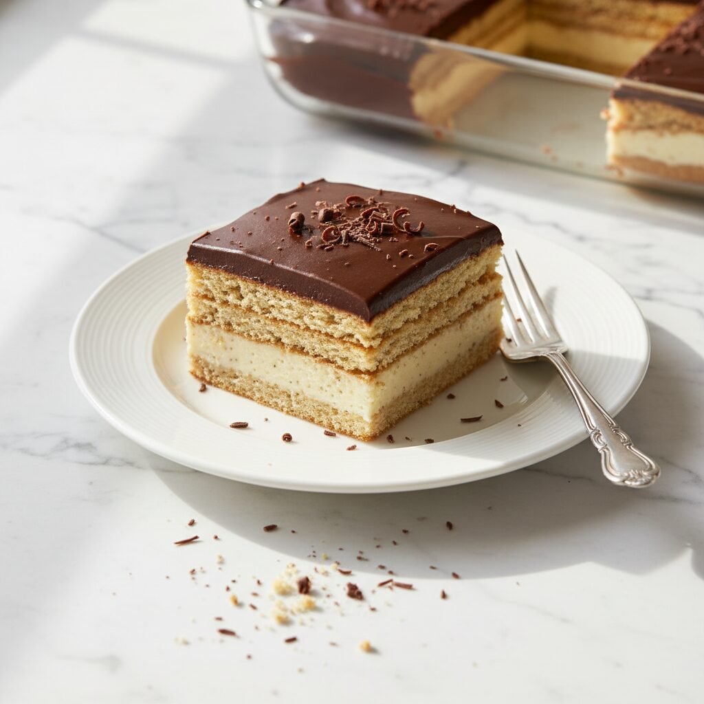 Dreamy No-Bake Chocolate Eclair Cake
