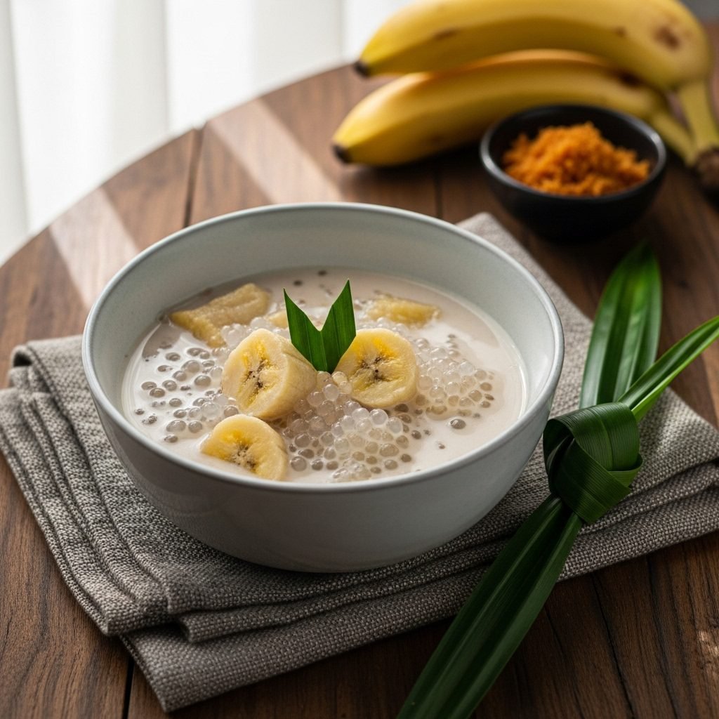 Cozy Coconut Banana Porridge (Pengat Pisang)