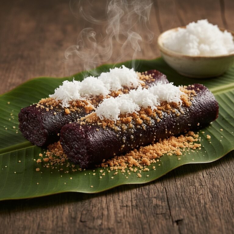 Heavenly Chewy Purple Rice Cakes (Puto Bumbong)