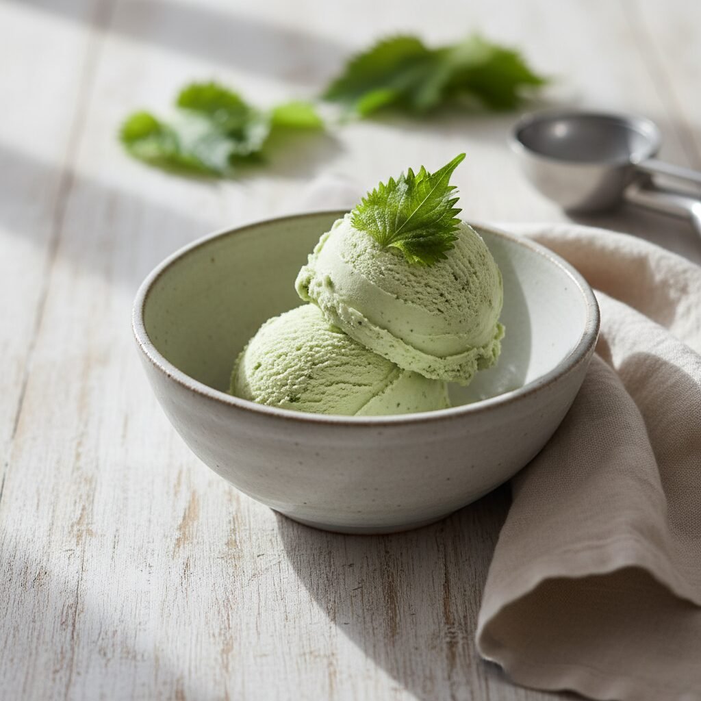 Creamy Japanese Shiso Ice Cream (Mint-Basil Magic!)