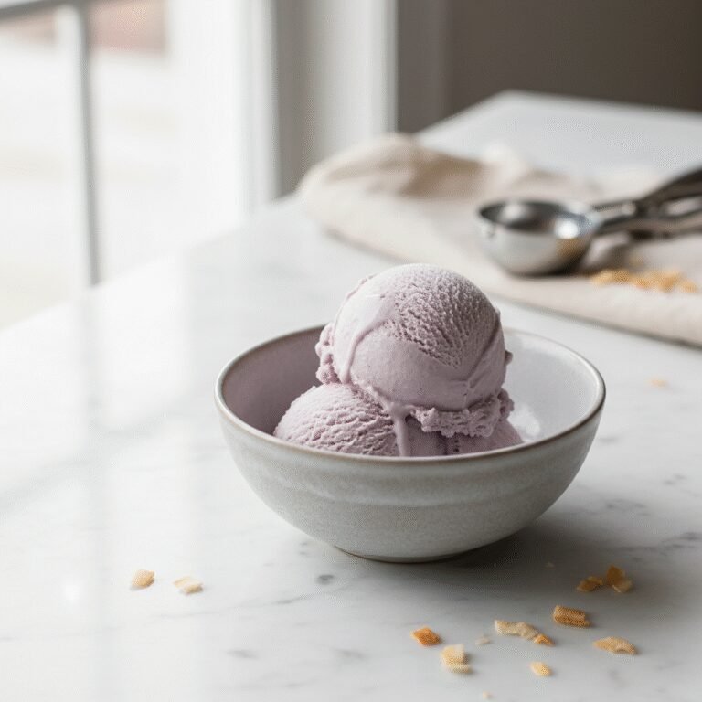 Creamy Purple Dream: Homemade Taro Ice Cream