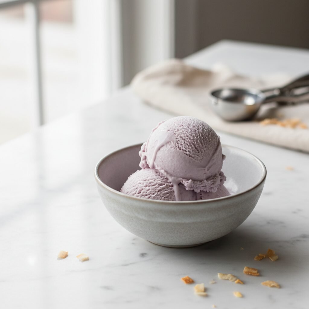 Creamy Purple Dream: Homemade Taro Ice Cream