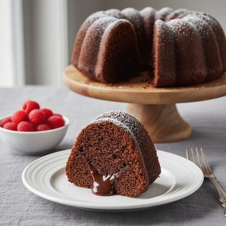 Decadent Molten Tunnel of Fudge Bundt Cake